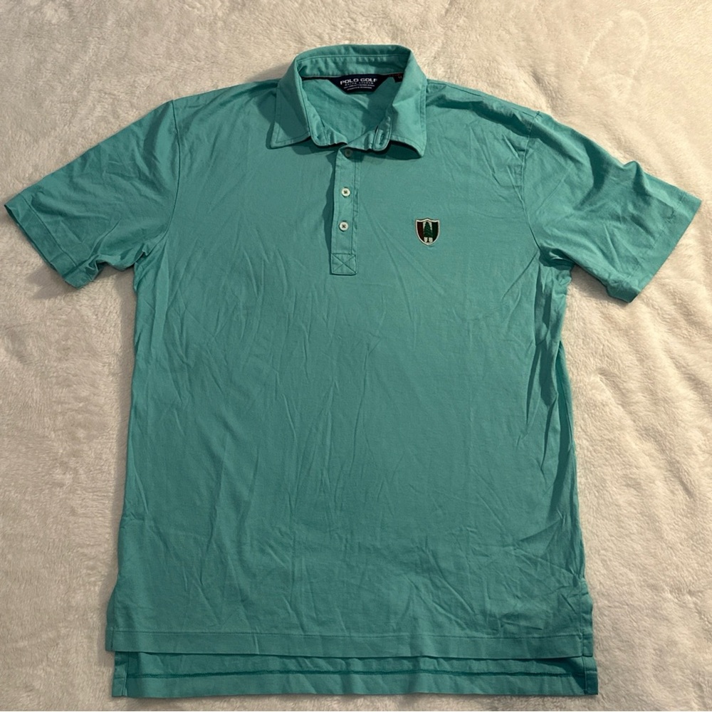 Ralph Lauren Polo Golf Shirt Men's‎ Medium Solid Logo Pima Cotton
